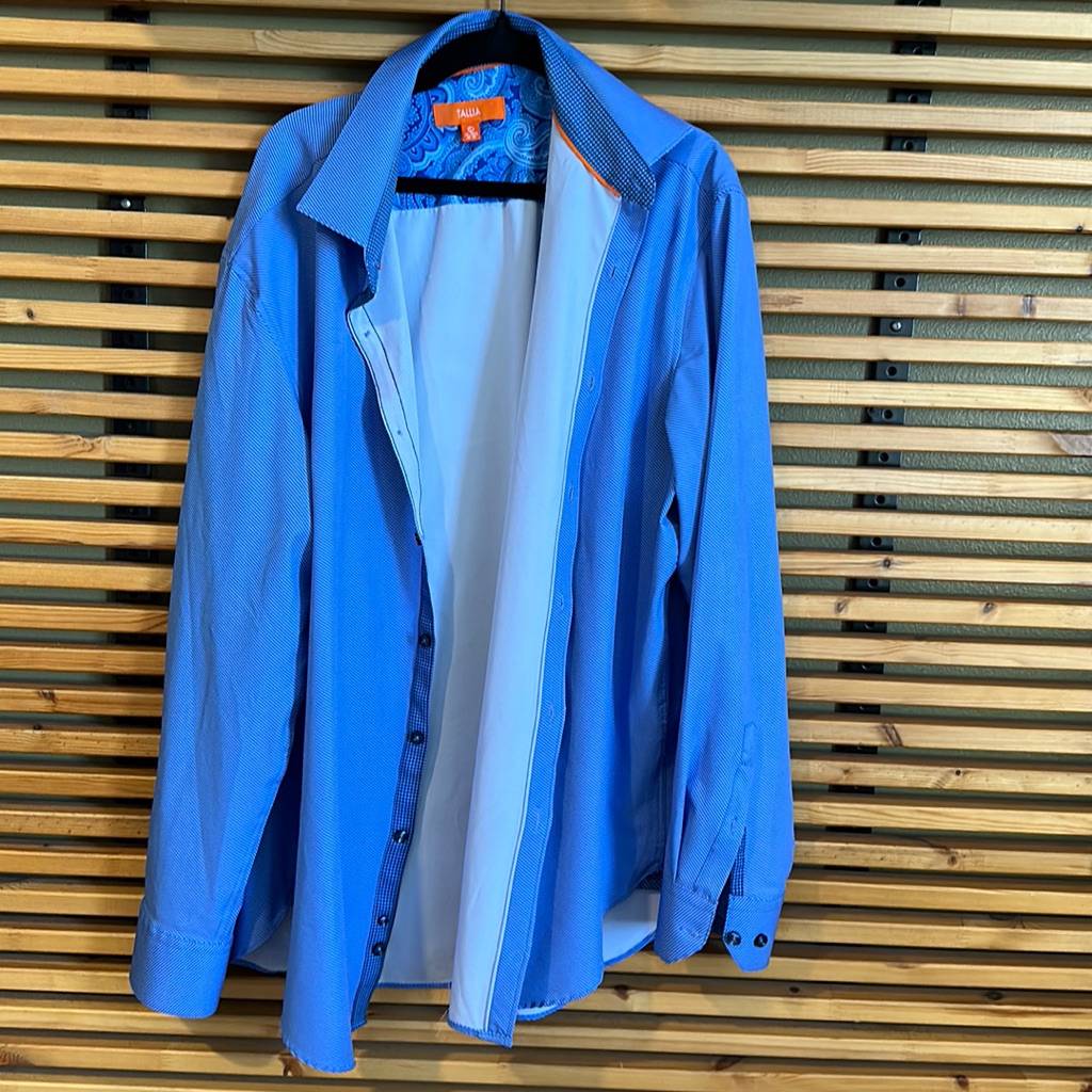 Blue Button Down.